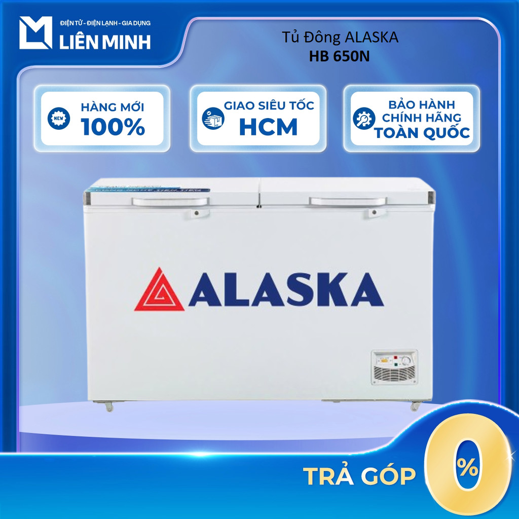HB 650N - Tủ Đông Alaska 510 Lít HB 650N - Bảo Hành Chính Hãng [SHIP 0Đ HCM]