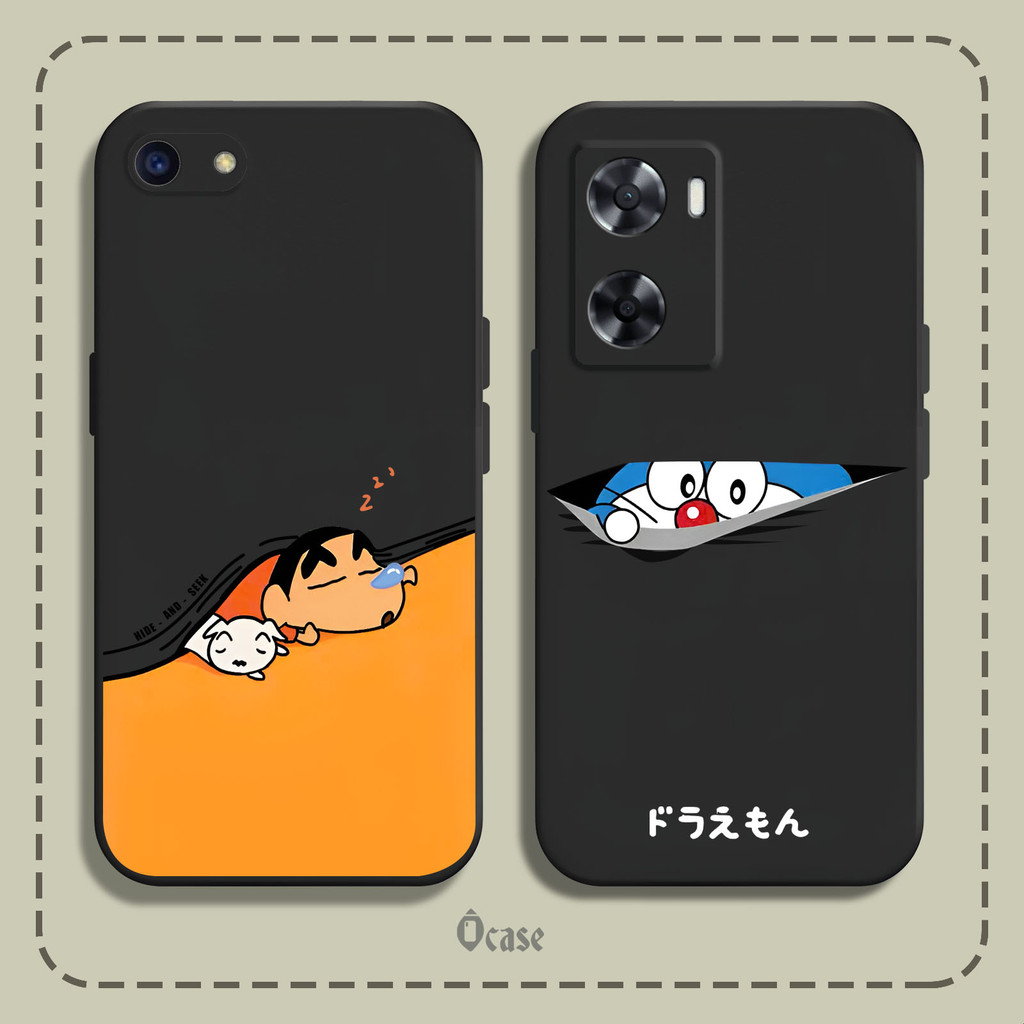 Ốp lưng Oppo A57 shin người nhện bọt biển mèo doaremon