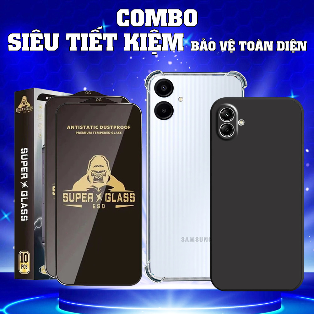 Ốp lưng Samsung A06 / A06 5G chống sốc, trong suốt, bảo vệ camera