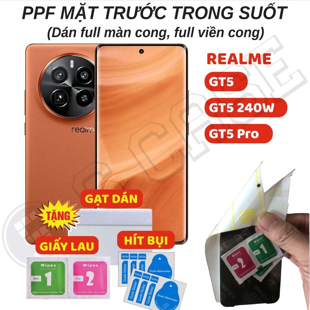 Dán PPF Full Màn Trong Suốt Realme GT5 Pro/ GT5 240W/ GT5