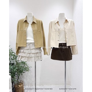 William Boutique - Áo khoác kaki túi ẩn FL 86037