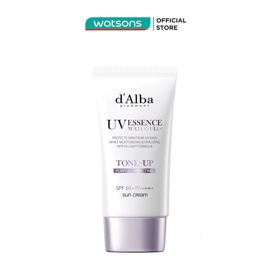 Kem Chống Nắng Nâng Tông (Tím) d'Alba Waterfull Tone-Up Sun Cream SPF50 + PA ++++ (Purple) 50ml