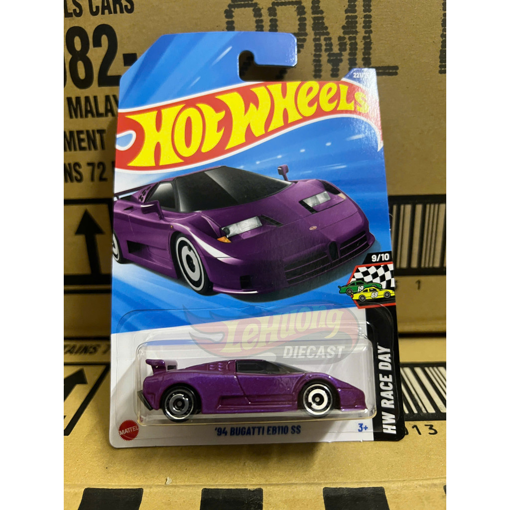 LeHuong Diecast - Xe mô hình Hot Wheels '94 Bugatti EB110 SS Purple