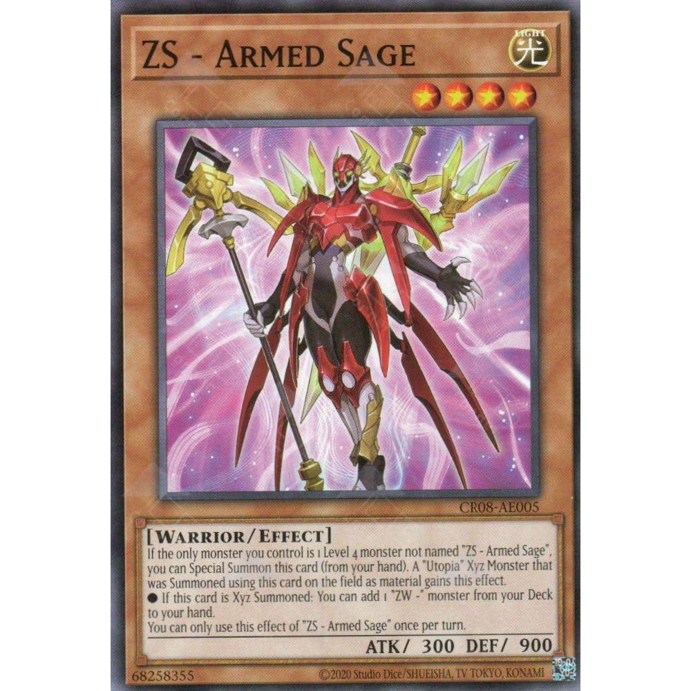 [ Bài Yugioh Chính Hãng ] CR08-AE005 ZS - Armed Sage - Common