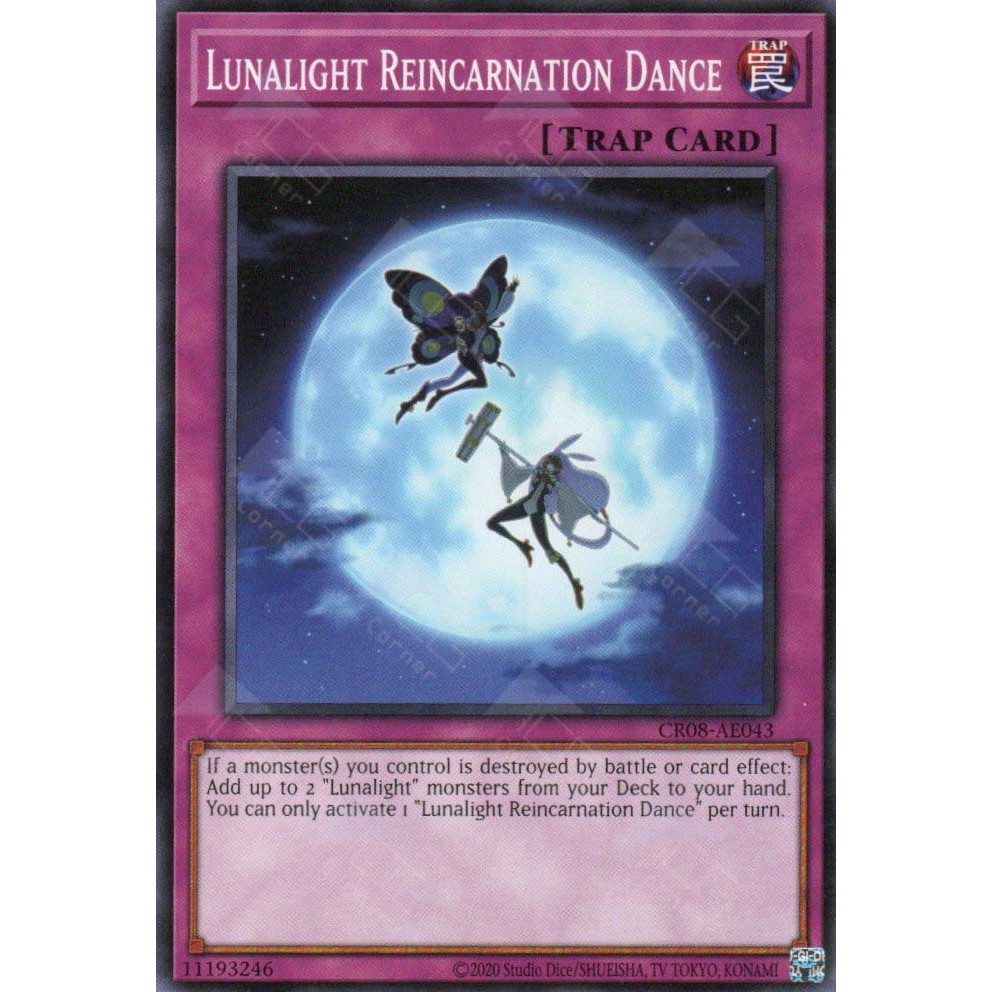 [ Bài Yugioh Chính Hãng ] CR08-AE043 Lunalight Reincarnation Dance - Common