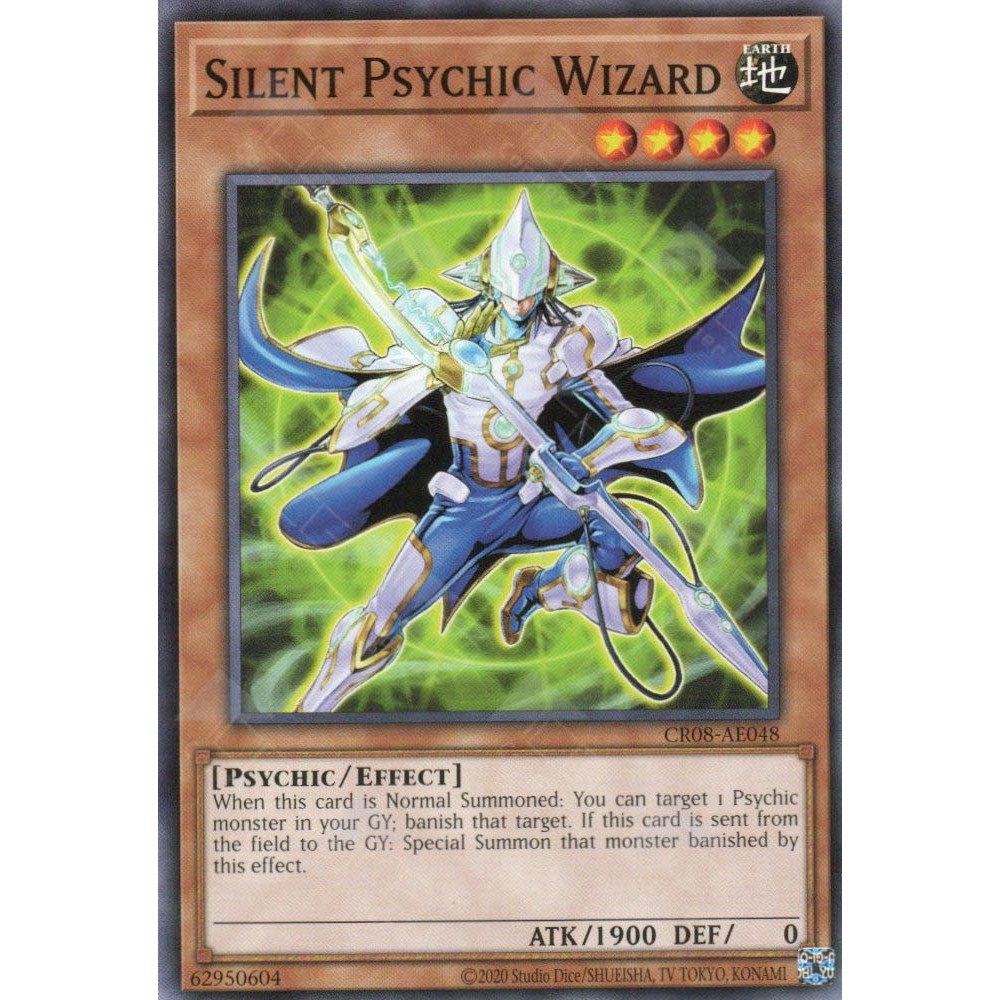 [ Bài Yugioh Chính Hãng ] CR08-AE048 Silent Psychic Wizard - Common