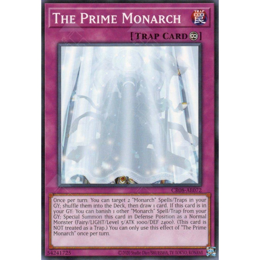 [ Bài Yugioh Chính Hãng ] CR08-AE072 The Prime Monarch - Common