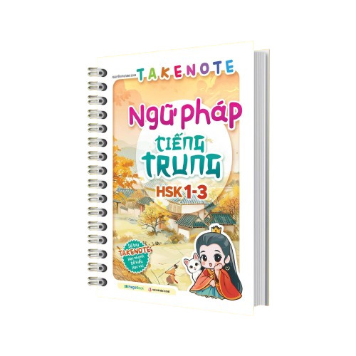 Sách - Takenote Ngữ pháp Tiếng Trung HSK 1–3 - Megabook