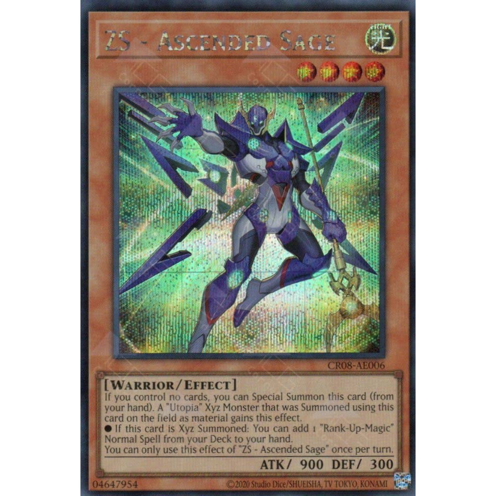 Thẻ bài Yugioh - CR08-AE006 - ZS - Ascended Sage