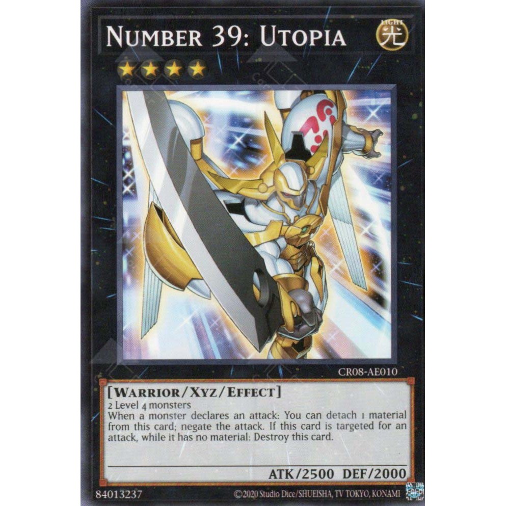Thẻ bài Yugioh - CR08-AE010 - Number 39: Utopia