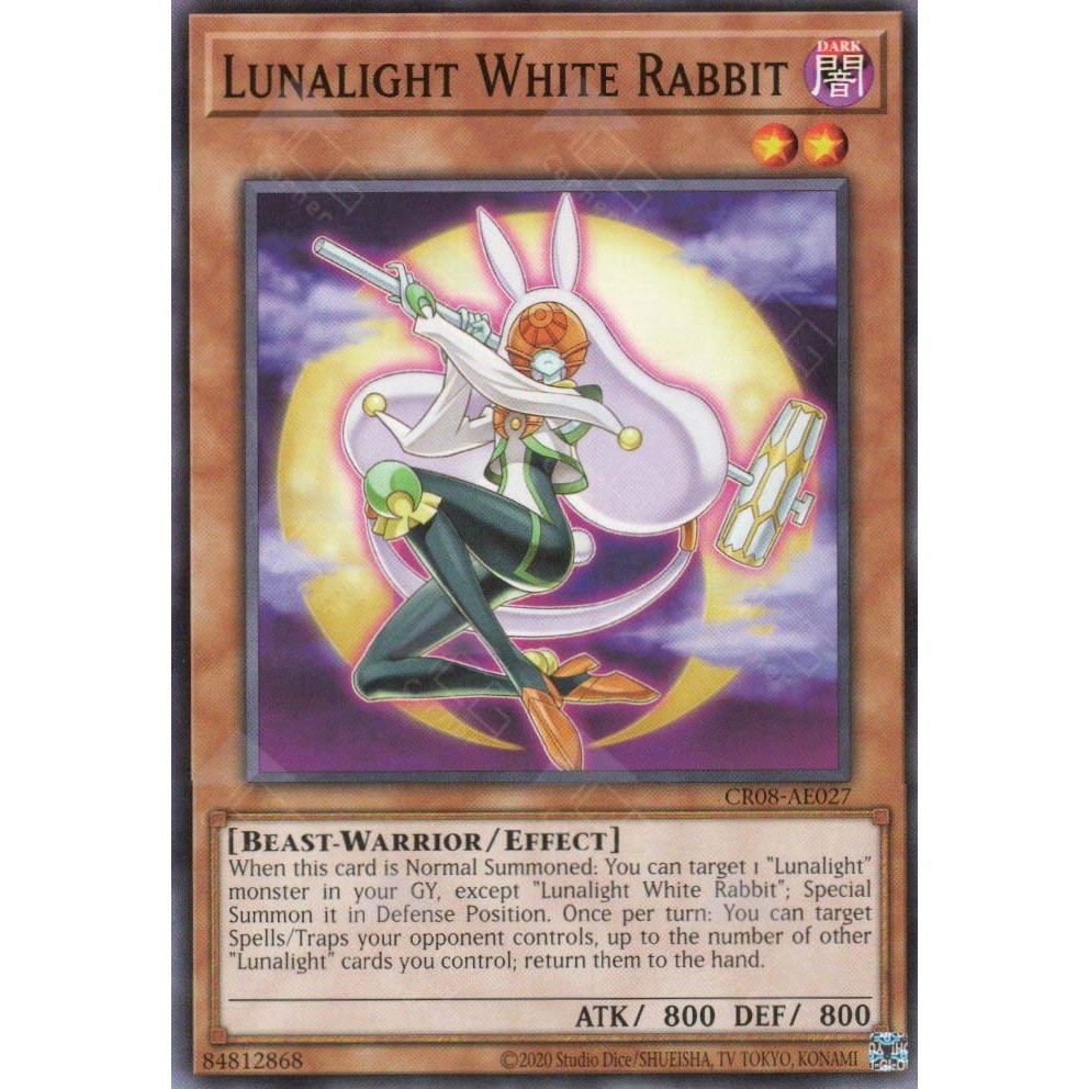 Thẻ bài Yugioh - CR08-AE027 - Lunalight White Rabbit