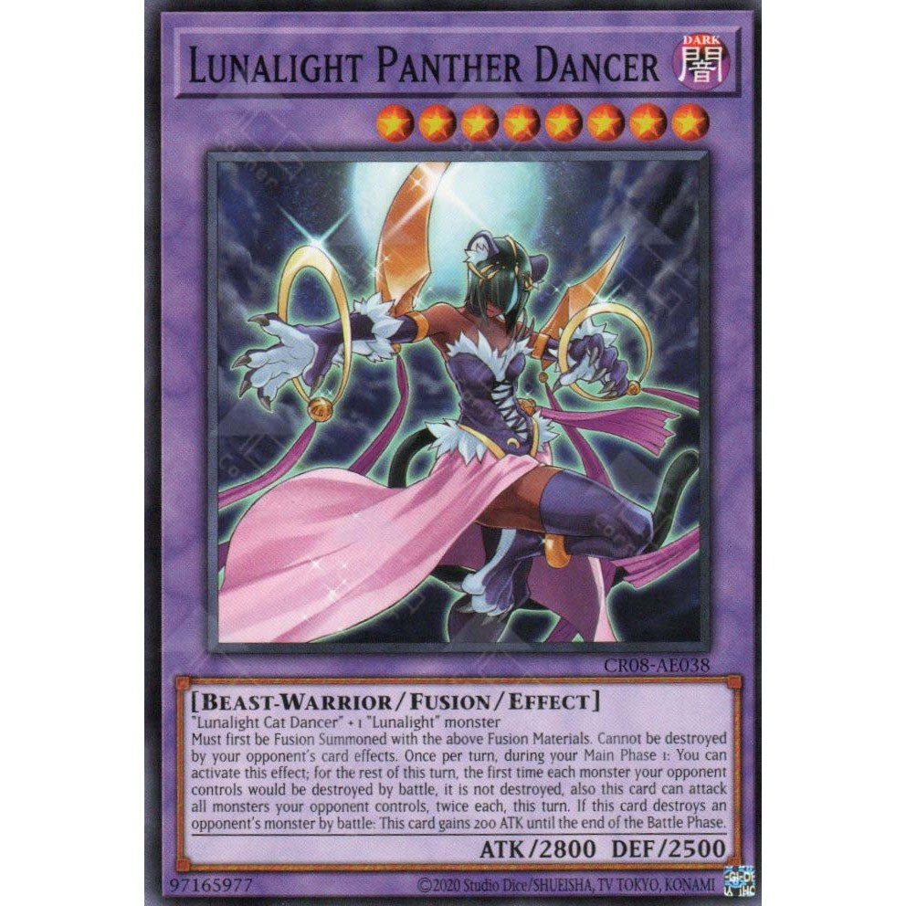 Thẻ bài Yugioh - CR08-AE038 - Lunalight Panther Dancer