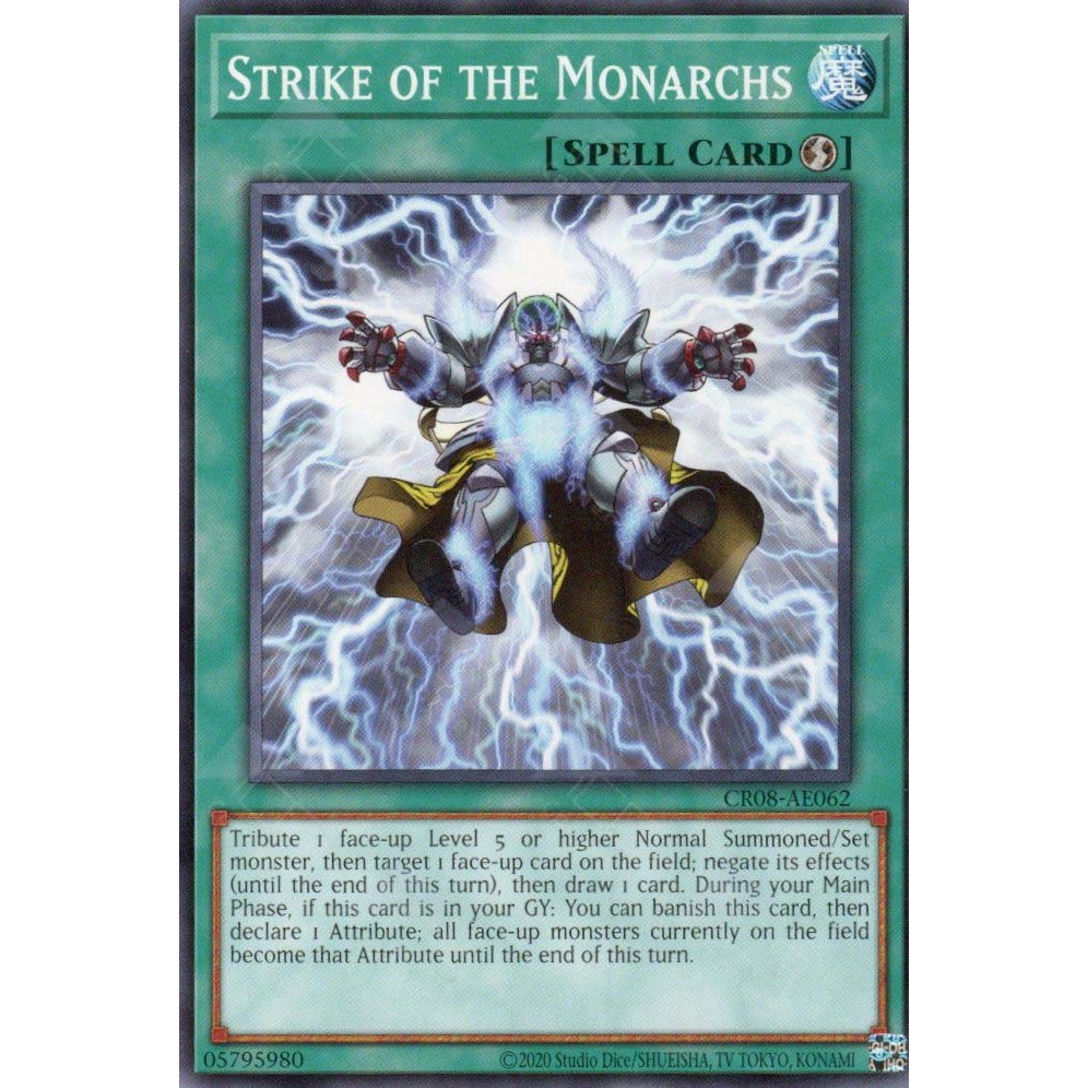Thẻ bài Yugioh - CR08-AE062 - Strike of the Monarchs