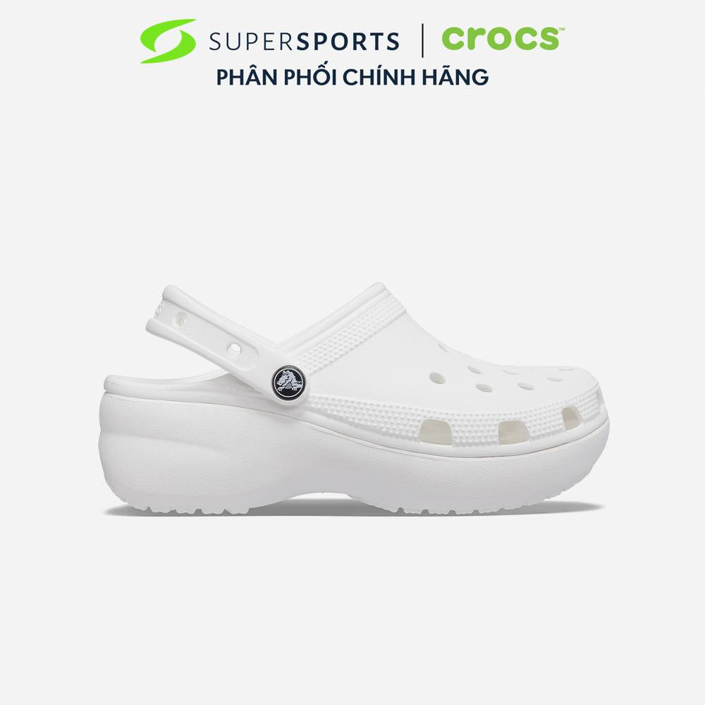 Giày Clog Nữ Crocs Classic Platform White - Trắng - 206750-100 ADS01 LS100 B000