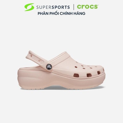 Giày Clog Nữ Crocs Classic Platform Quartz - Hồng - 206750-6UR ADS01 LS100 B000