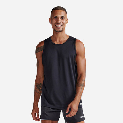 Áo Ba Lỗ Nam 2XU Aero - Đen - MR6676a-BLK/SRF