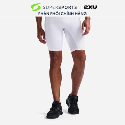 Quần Ngắn Base Layer Nam 2XU Base Layer Compression - Trắng - MA7198b-WHT/WHT