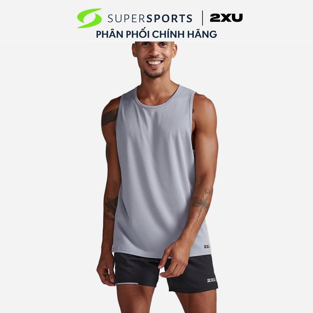 Áo Ba Lỗ Nam 2XU Aero - Xám - MR6676a-WTV/BRF