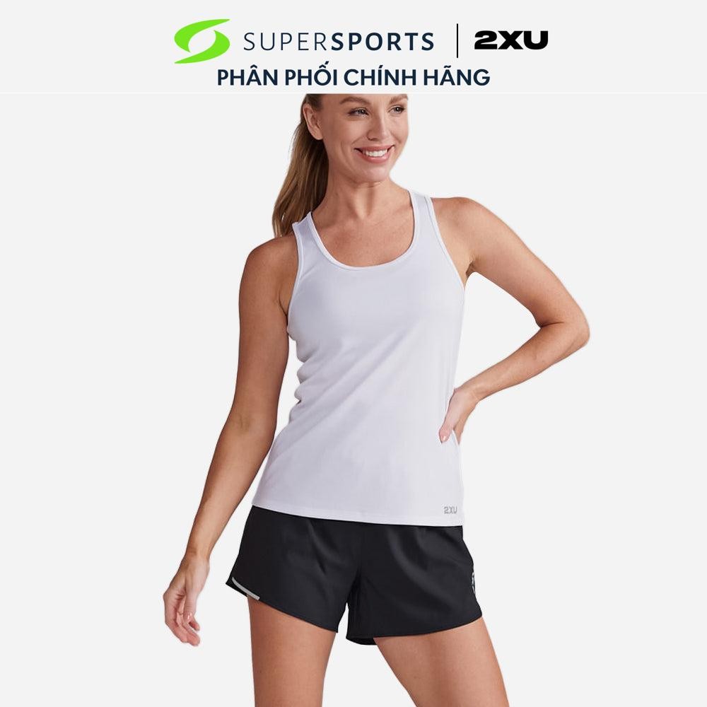 Áo Ba Lỗ Nữ 2XU Aero Singlet - Trắng - WR6928a-WHT/SRF