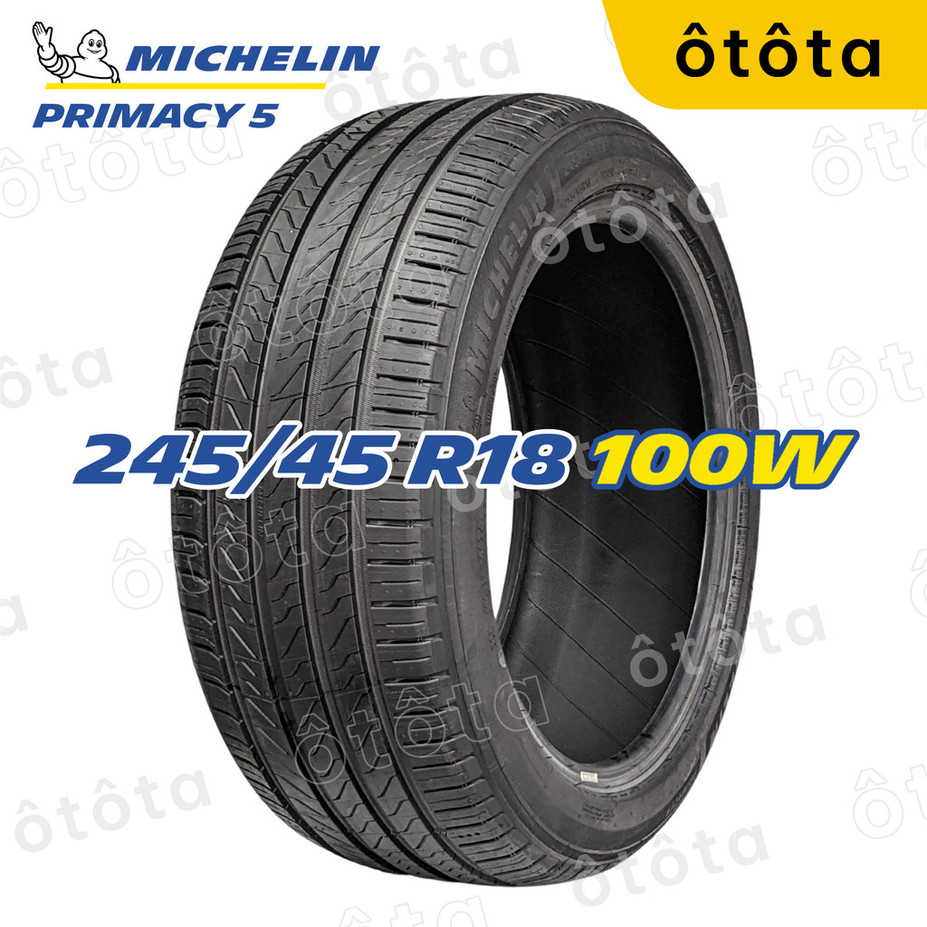 Lốp ô tô Michelin 245/45 R18 100W Primacy 5 - Chính Hãng BH 6 năm (245/45R18, 245 45 R18)