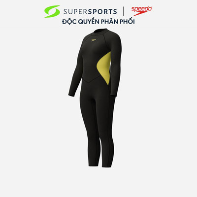 Đồ Bơi Chống Nắng Nữ Speedo Long Sleeves Panel (Asia Fit) - Vàng - 8-00325316592