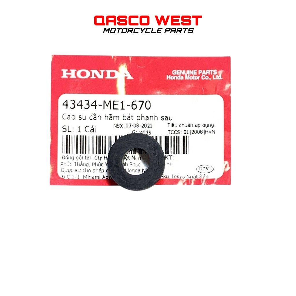 Cao su cần hãm bát phanh sau HONDA nhiều dòng xe  _(43434ME1670)/H1846