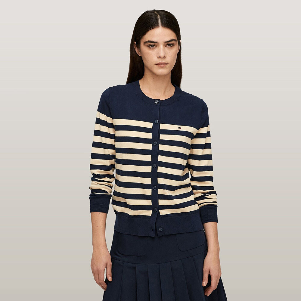 TOMMY HILFIGER - Áo Cardigan Nữ Tay Dài Co Jersey Stitch CNk Ls Cardi WW0WW423700FA