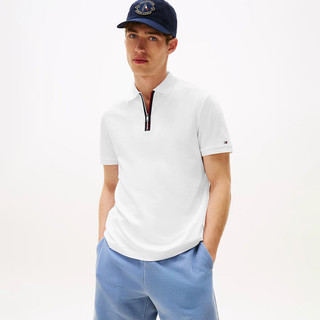 TOMMY HILFIGER - Áo Polo Nam Tay Ngắn Interlock Zip Reg Polo MW0MW39552YBR