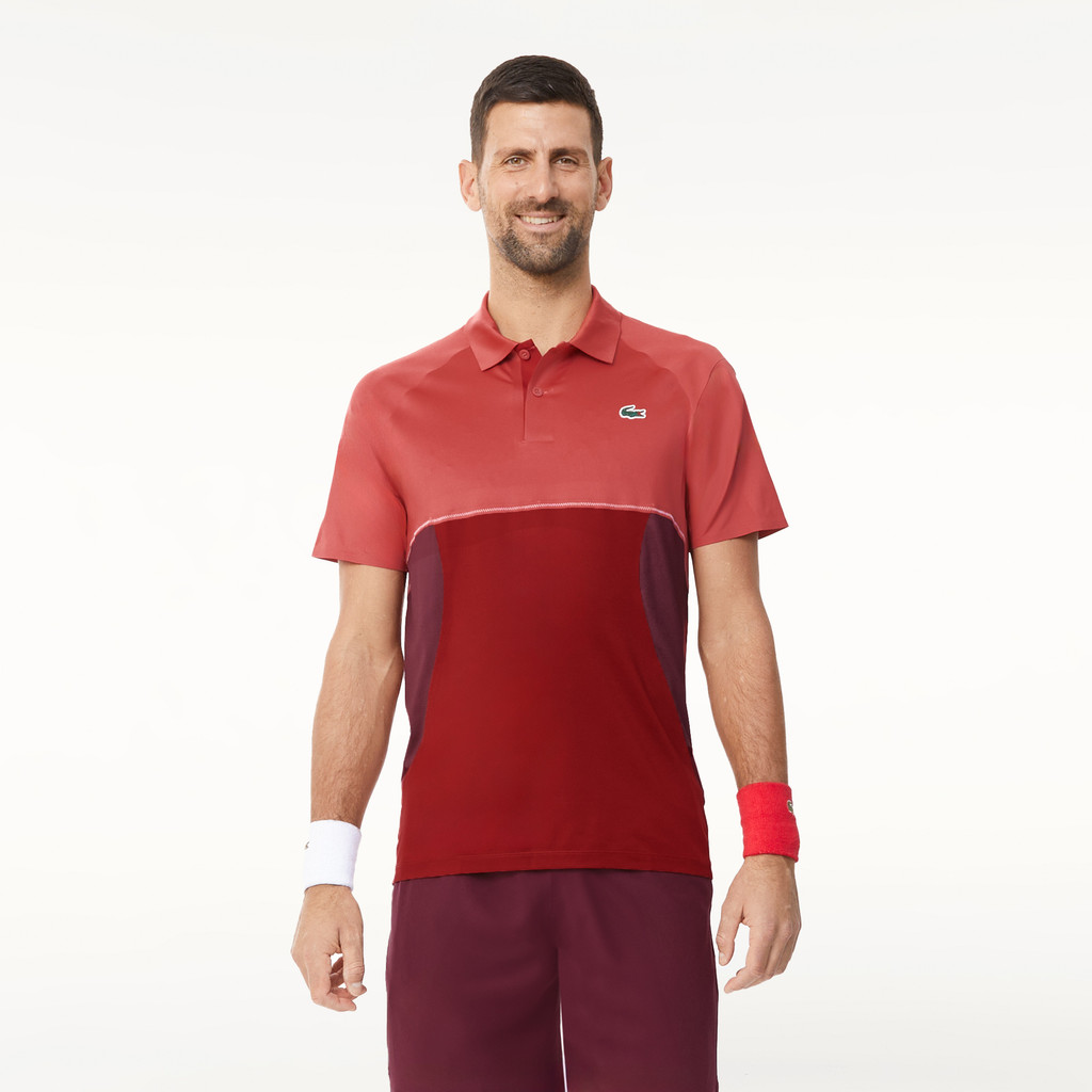 Áo Polo Tennis Lacoste Nam x Novak Djokovic Dáng Suông