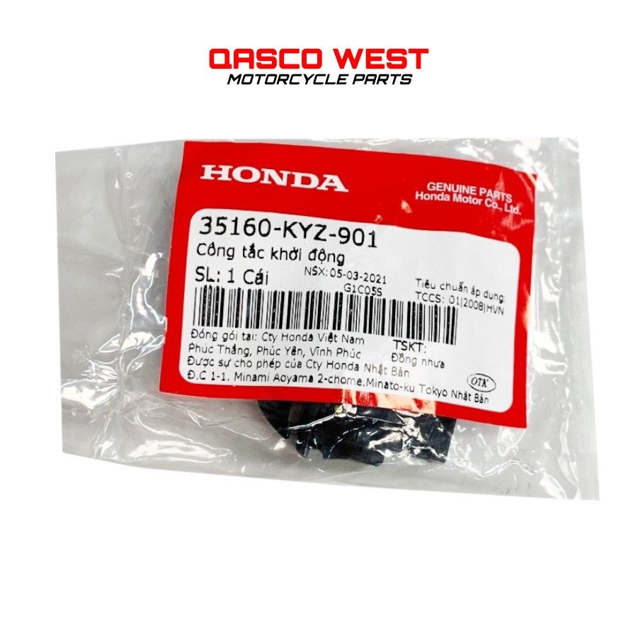 Công tắc khởi động HONDA AB 125 / Future / Lead /Sh Mode / Pcx / Vision  _(35160KYZ901)/H83