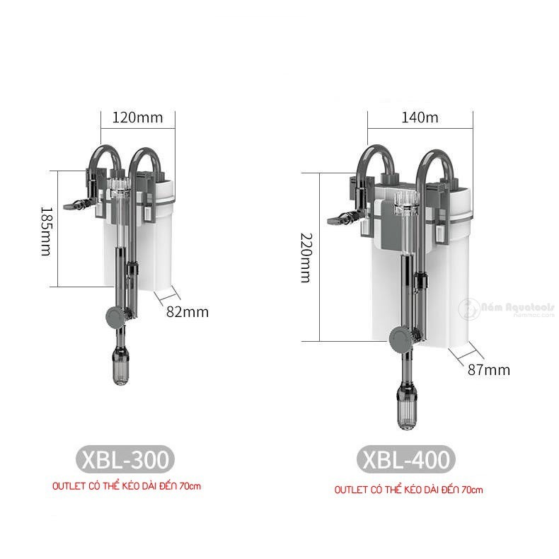 (K) Lọc Treo Thế Hệ Mới SUNSUN Xiaoli XBL-300 | XBL-400 | XBL-500 | XBL-600