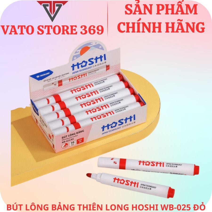 Bút lông bảng THIÊN LONG hoshi màu đỏ WB-025/HS