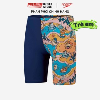 [MUA 2 GIẢM TỚI 15%] - Quần Bơi Bé Trai Speedo Allover Printed - Xanh Navy  - 8-00323215826