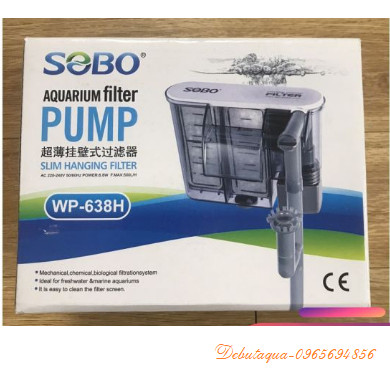 (SH) Lọc thác bể cá SOBO WP 308H 408H 508H wp 638h 628H 618H 518H máy lọc thác treo dạng mỏng - lọc 
