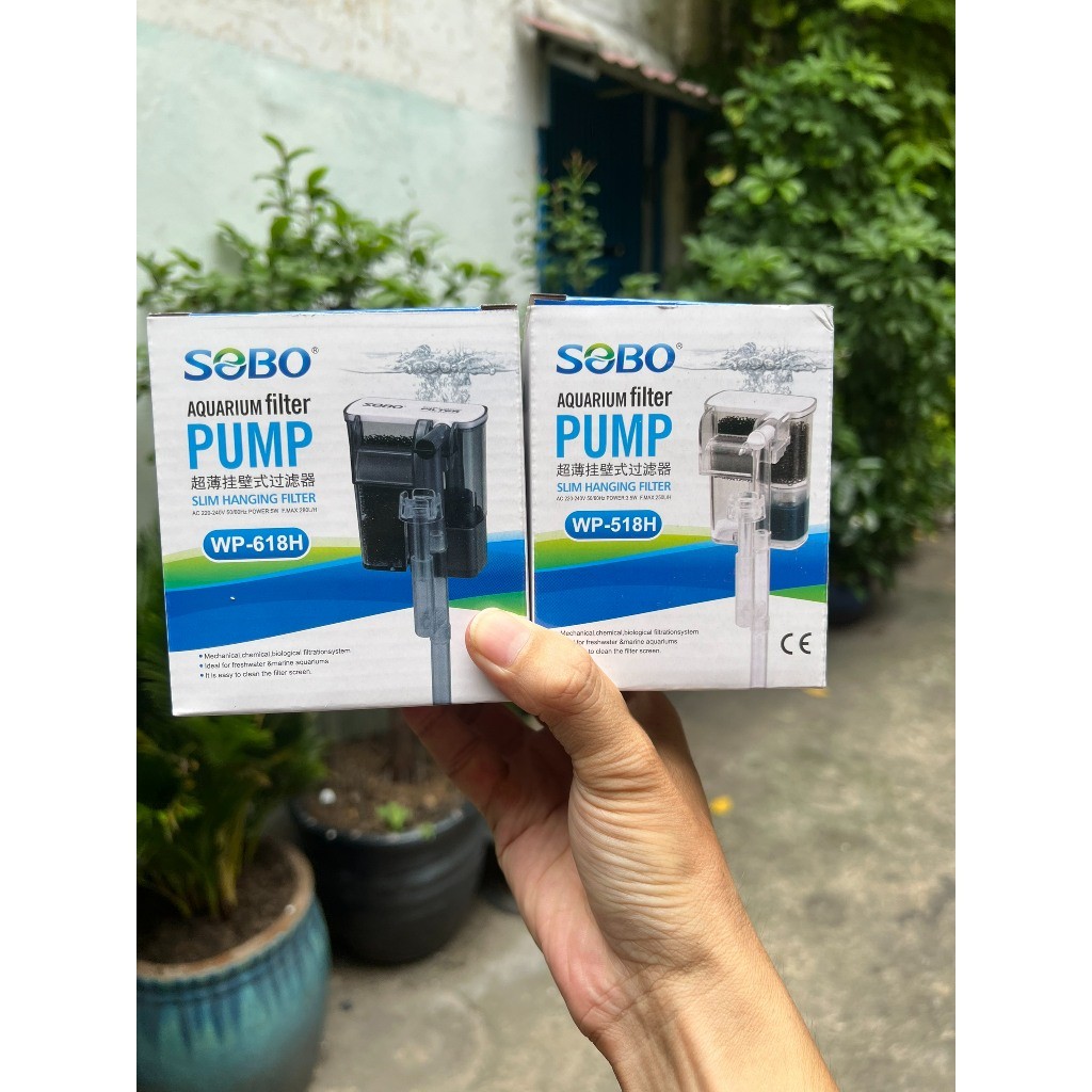 Lọc thác hồ cá nhiều kích thước SOBO WP 308H 408H 508H wp 638h 628H 618H 518H máy lọc thác treo tiện