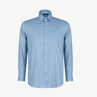 Áo sơ mi nam tay dài KHATOCO form Tailor Fit mã A1MD498T1-CNIN623-2609-D