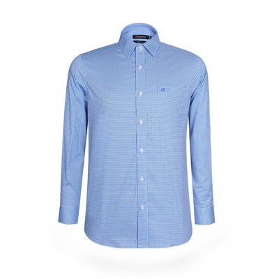 Áo sơ mi nam tay dài KHATOCO form Tailor Fit caro mã A1MD498T1-CNCR529-2606-D