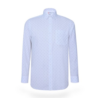 Áo sơ mi nam tay dài KHATOCO form Tailor Fit họa tiết mã A1MD498T1-CNIN404-2508-D