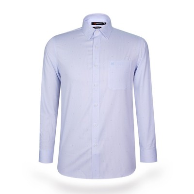 Áo sơ mi nam tay dài KHATOCO form Tailor Fit họa tiết mã A1MD498T1-CNIN620-2609-D