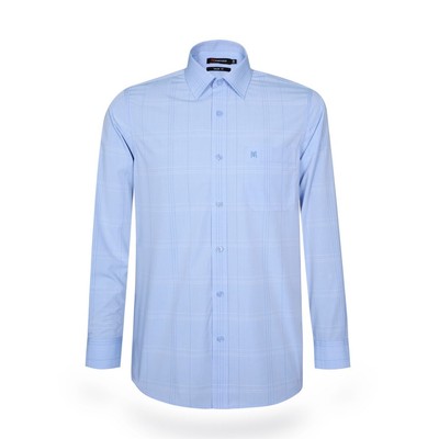 Áo sơ mi nam tay dài KHATOCO form Tailor Fit kẻ caro mã A1MD468T1-CNCR348-2505-D