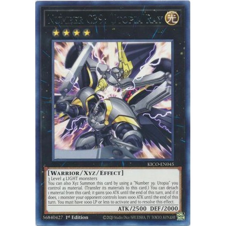 Thẻ bài Yugioh - KICO-EN045  -  Number C39: Utopia Ray