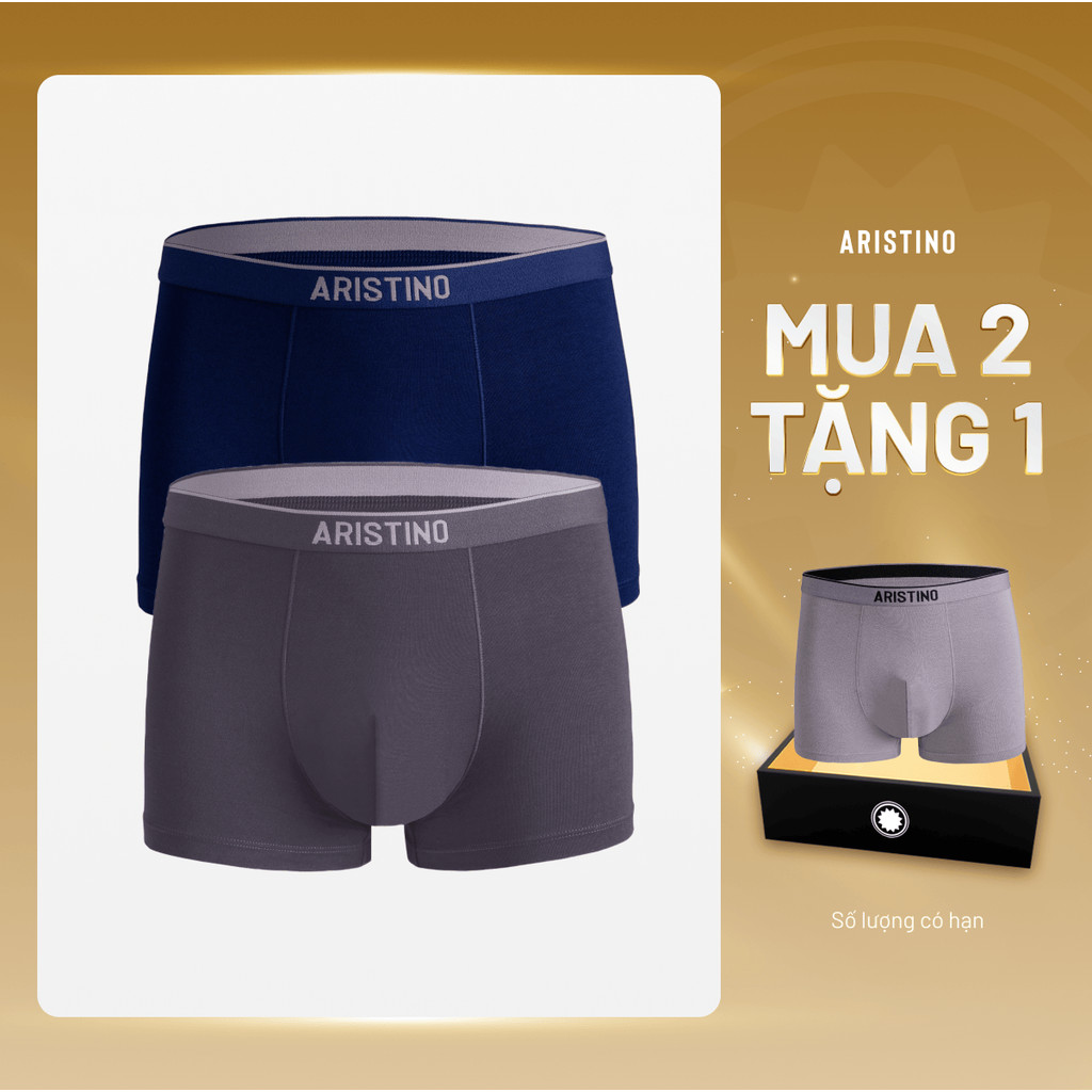 [MUA 2 TẶNG 1] Bộ 02 quần Boxer ABX1605 Thoáng Mát Thấm Hút Vượt Trội tặng 01 quần Boxer ABX1605