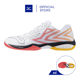  Giày Cầu Lông Unisex Mizuno Wave Claw El 2 - Trắng Cam - 71GA258375 
