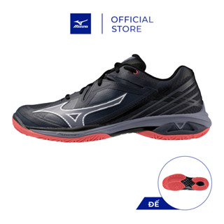  Giày Cầu Lông Unisex Mizuno Wave Claw 3 - Đen Cam - 71GA244336 