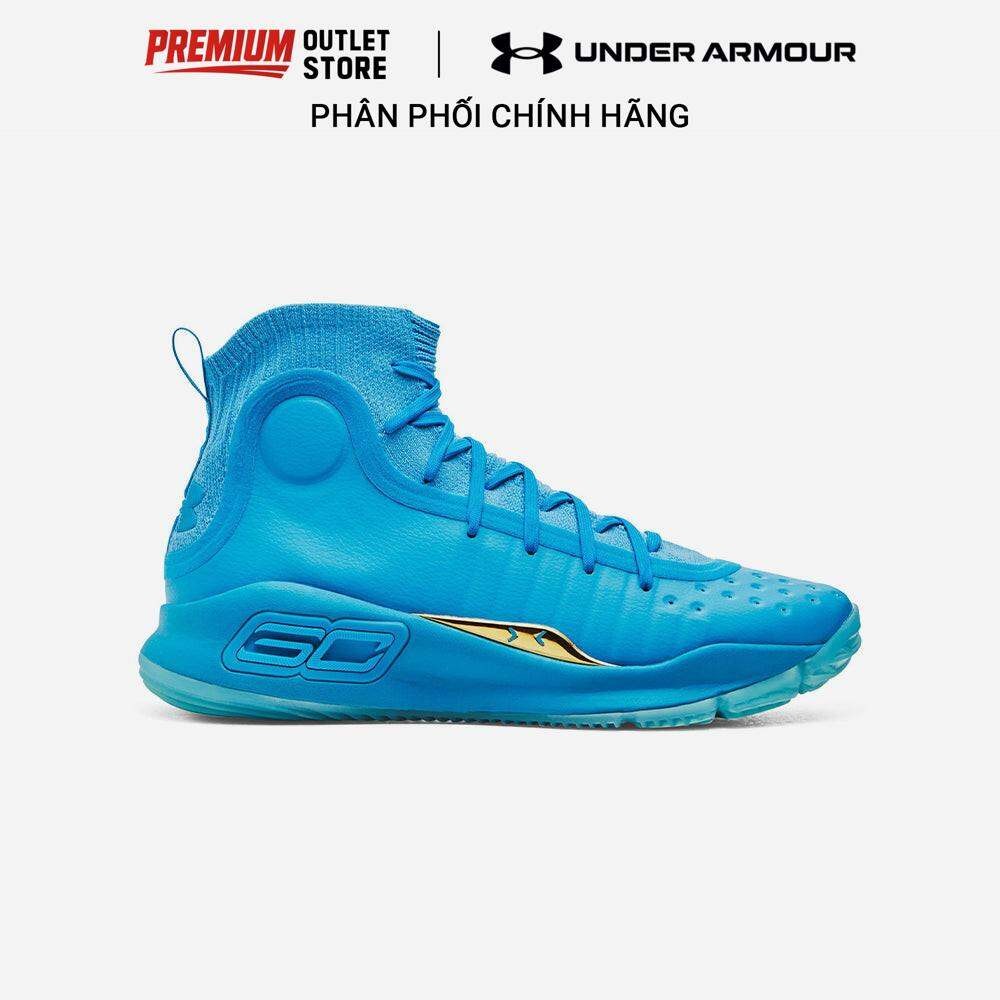 [MUA 2 GIẢM TỚI 15%] - Giày Bóng Rổ Nam UA Curry 4 Retro - Xanh Dương  - 1298306-404