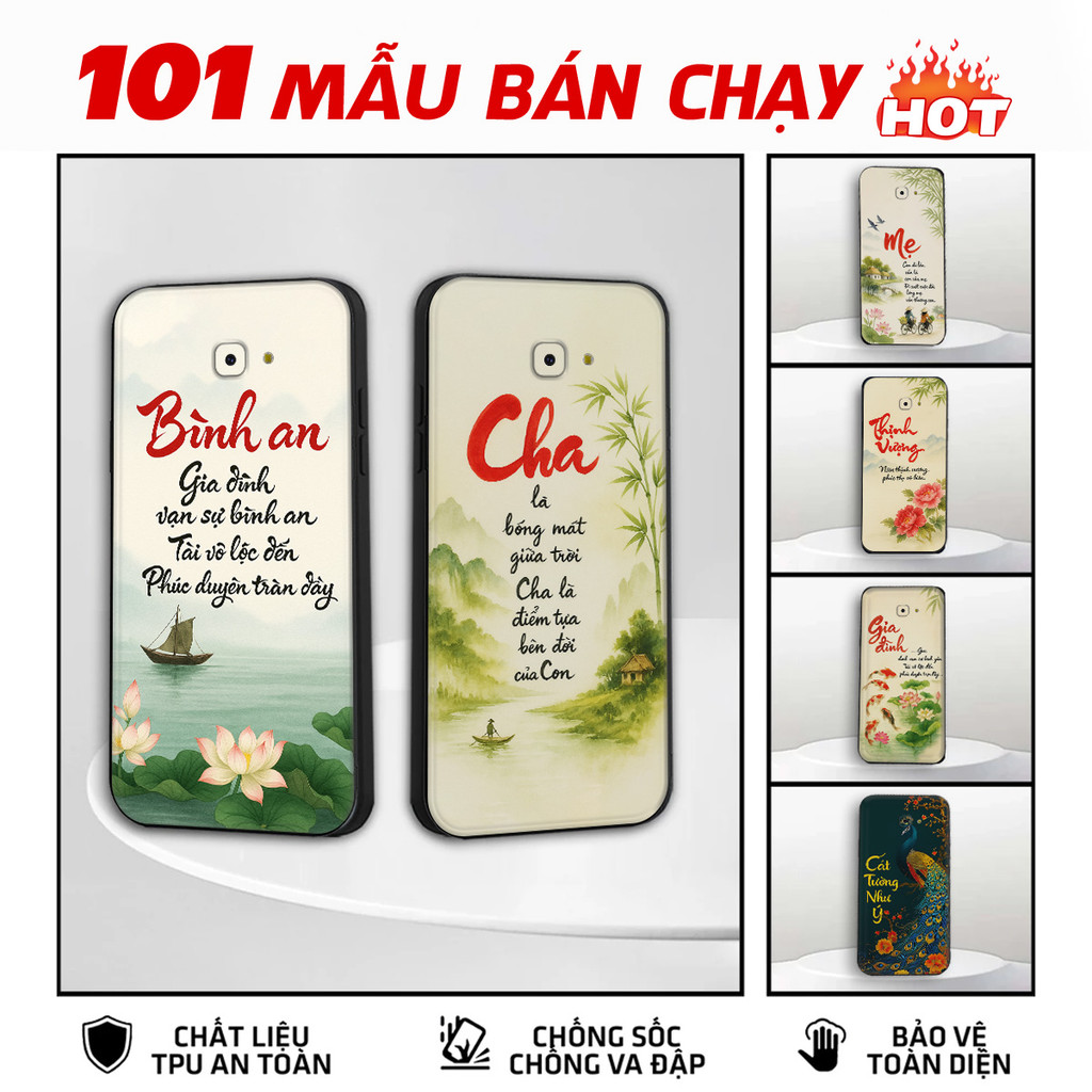 Ốp lưng Samsung J4 Plus / J4 2018 / J4+ / J4 Prime chống va đập in hình tâm an cha mẹ