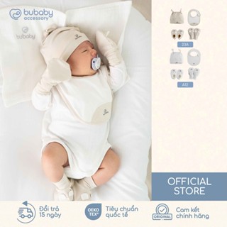  Set phụ kiện 4 món Mũ Yếm bao tay bao chân BU Baby GBB167802 