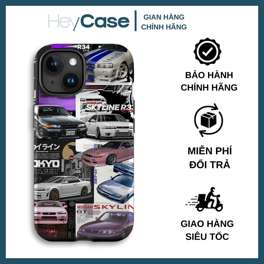 Ốp Điện Thoại Bộ Sưu Tập GTR R32 R33 R34 Đẳng Cấp Dành Cho Fan Tốc Độ iPhone 13 14