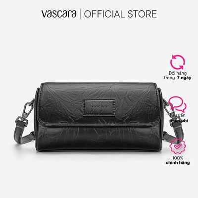 Vascara Túi Đeo Chéo Vân Da Nắp Gập Cá Tính - SHO 0290