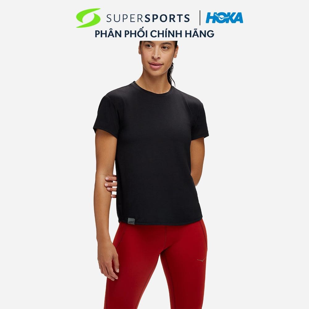 Áo Thun Nữ HOKA Essential - Đen - 1141758 - BLK LS500